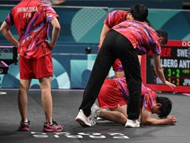 瑞典乒乓球队爆冷法国乒乓球队，张本智和统治全场的简单介绍